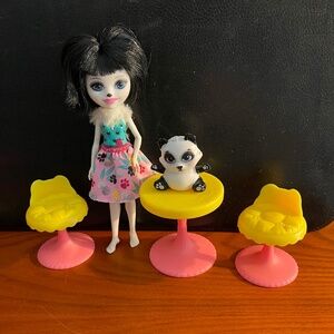 Enchantimals Prue Panda Doll With Pet Nari Figure & Some Accessories